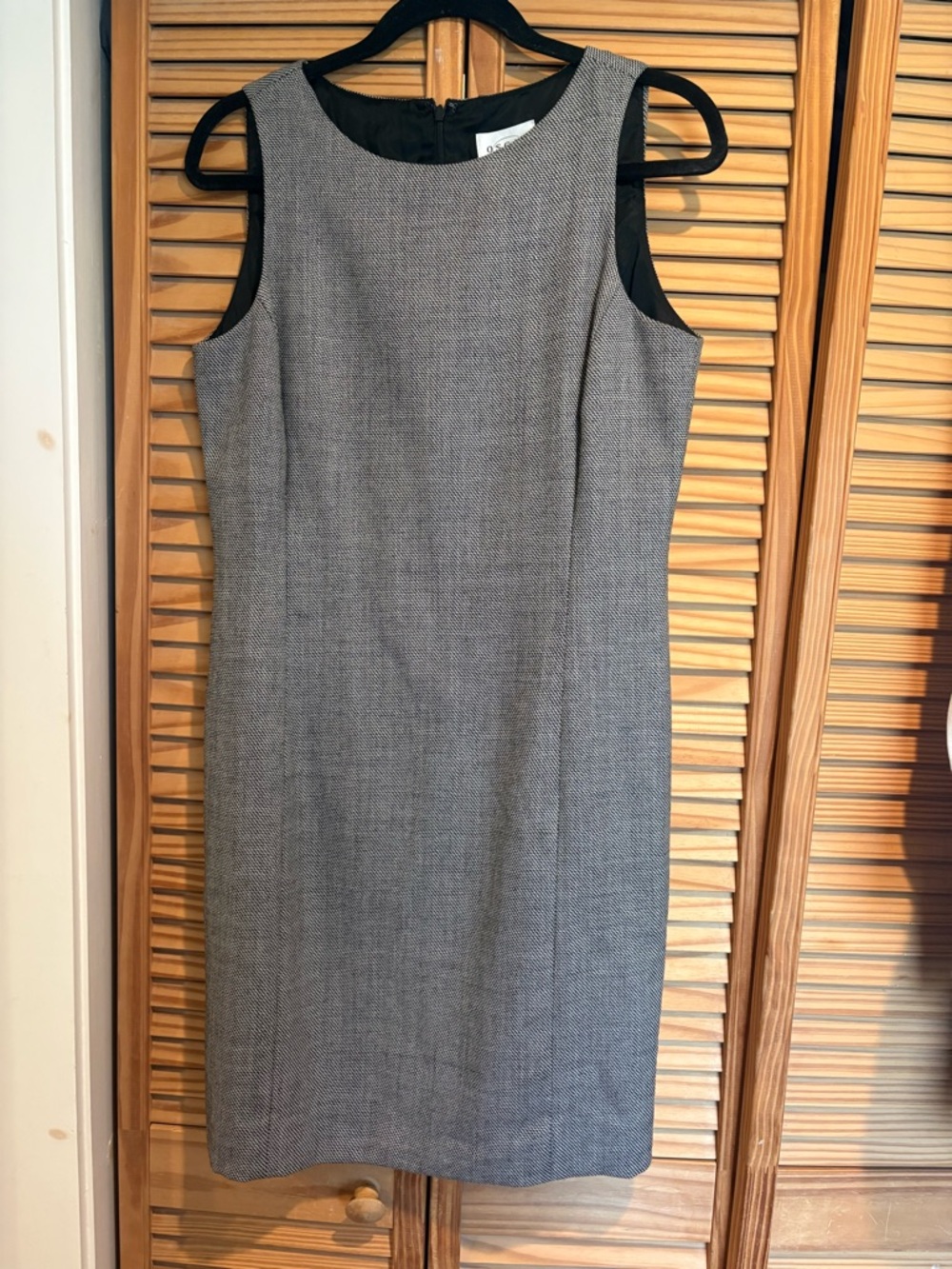 Oscar de la Renta women’s sheath dress houndstooth wool office work luxury 10